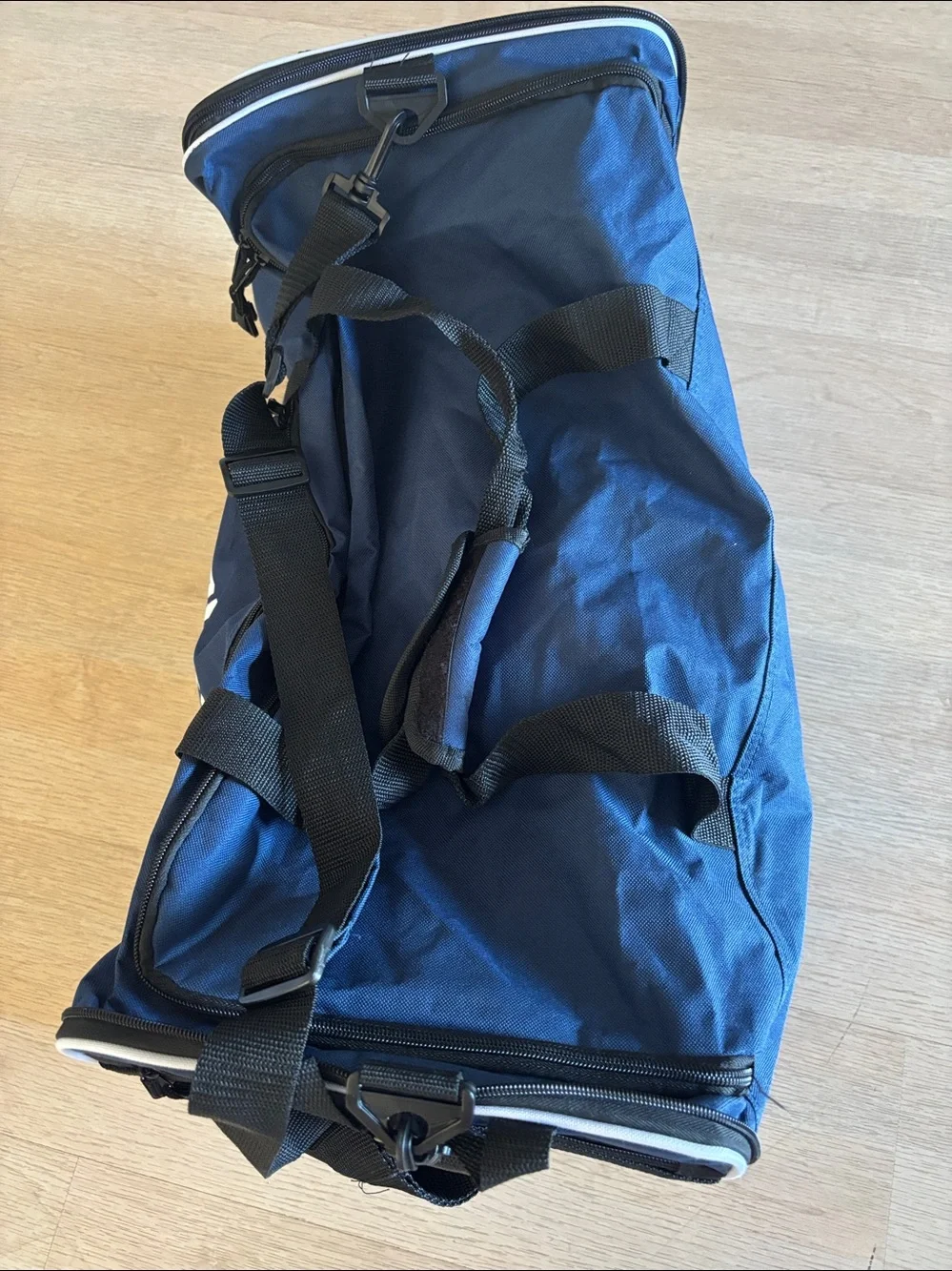 New England Patriots Navy Team Duffle Bag